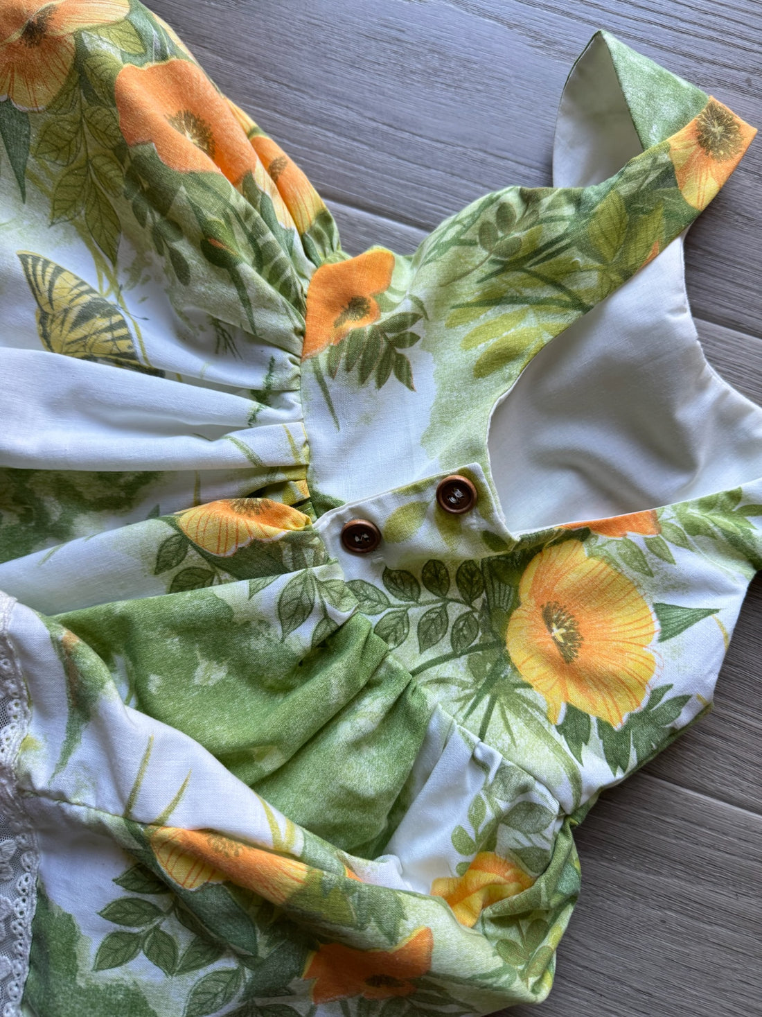 Pleiades Vintage Floral Butterfly Dress