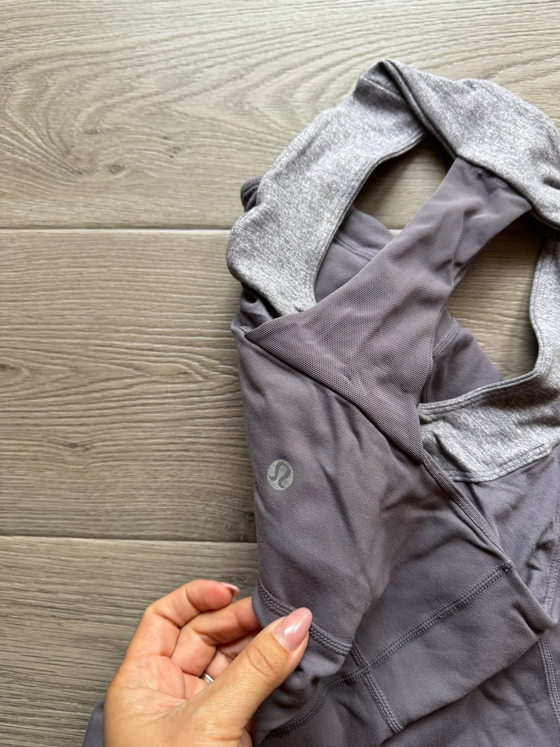 Lulu Grey Racer Back Tank