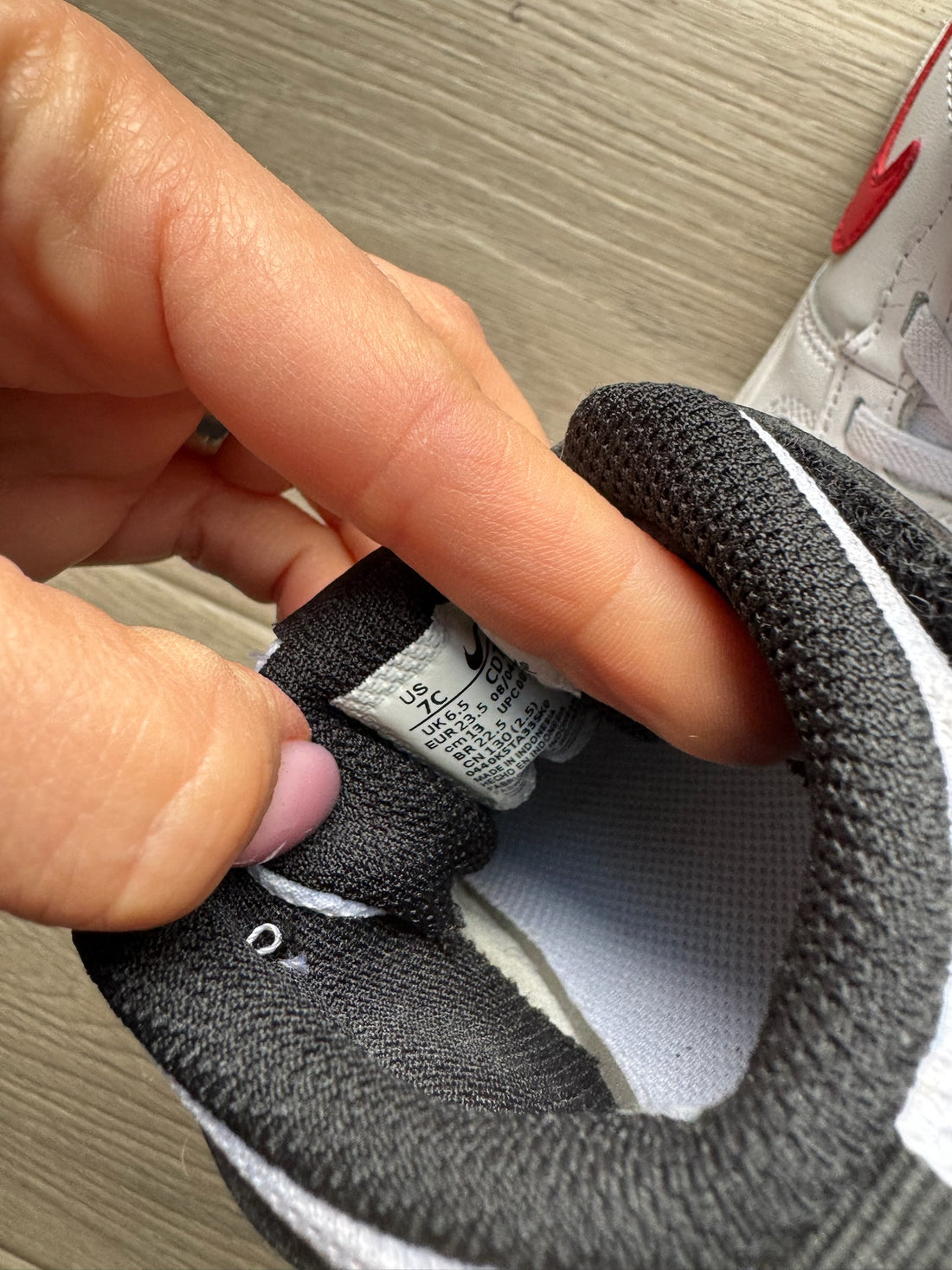 Nike Red Check Shoe