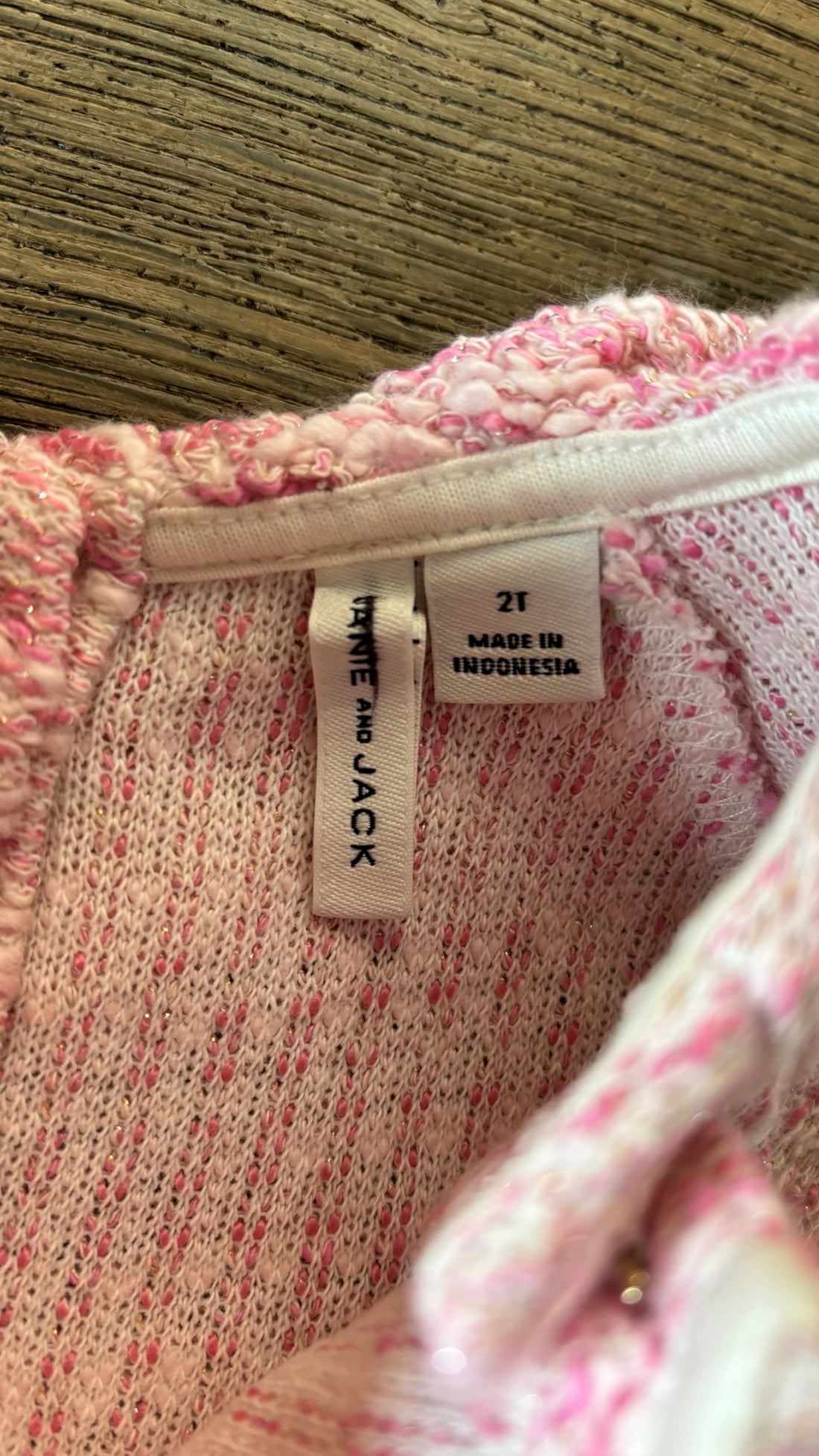 Janie & Jack Pink Tweed Dress