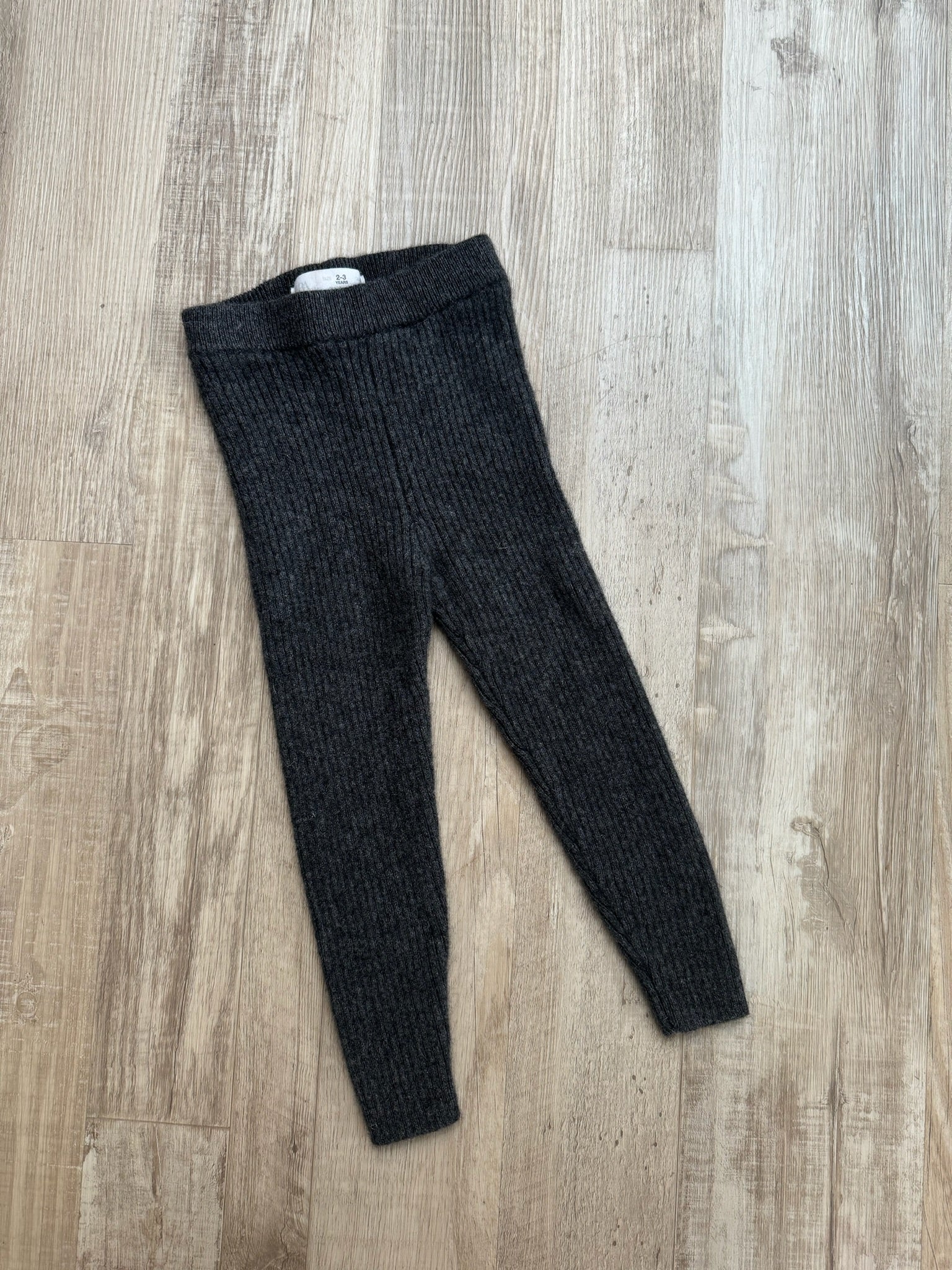 Zara Grey Cashmere Leggings