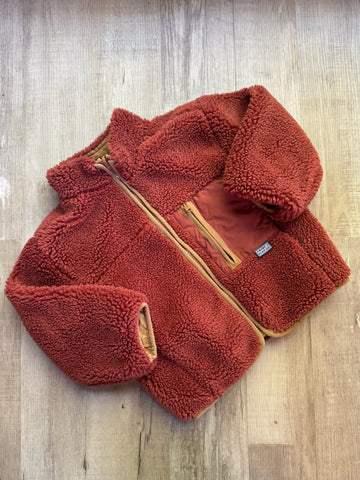 Zara Rust Sherpa Jacket