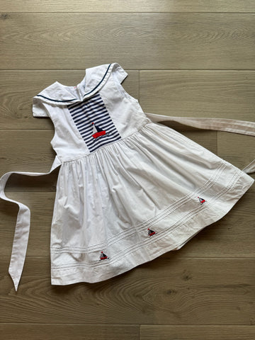 Hibiscus Sailboat Dress AS IS