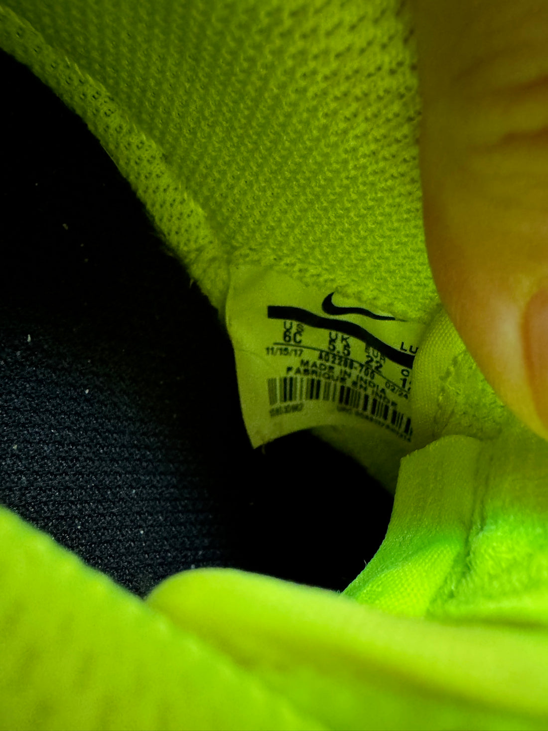 Nike Neon Yellow Shoes
