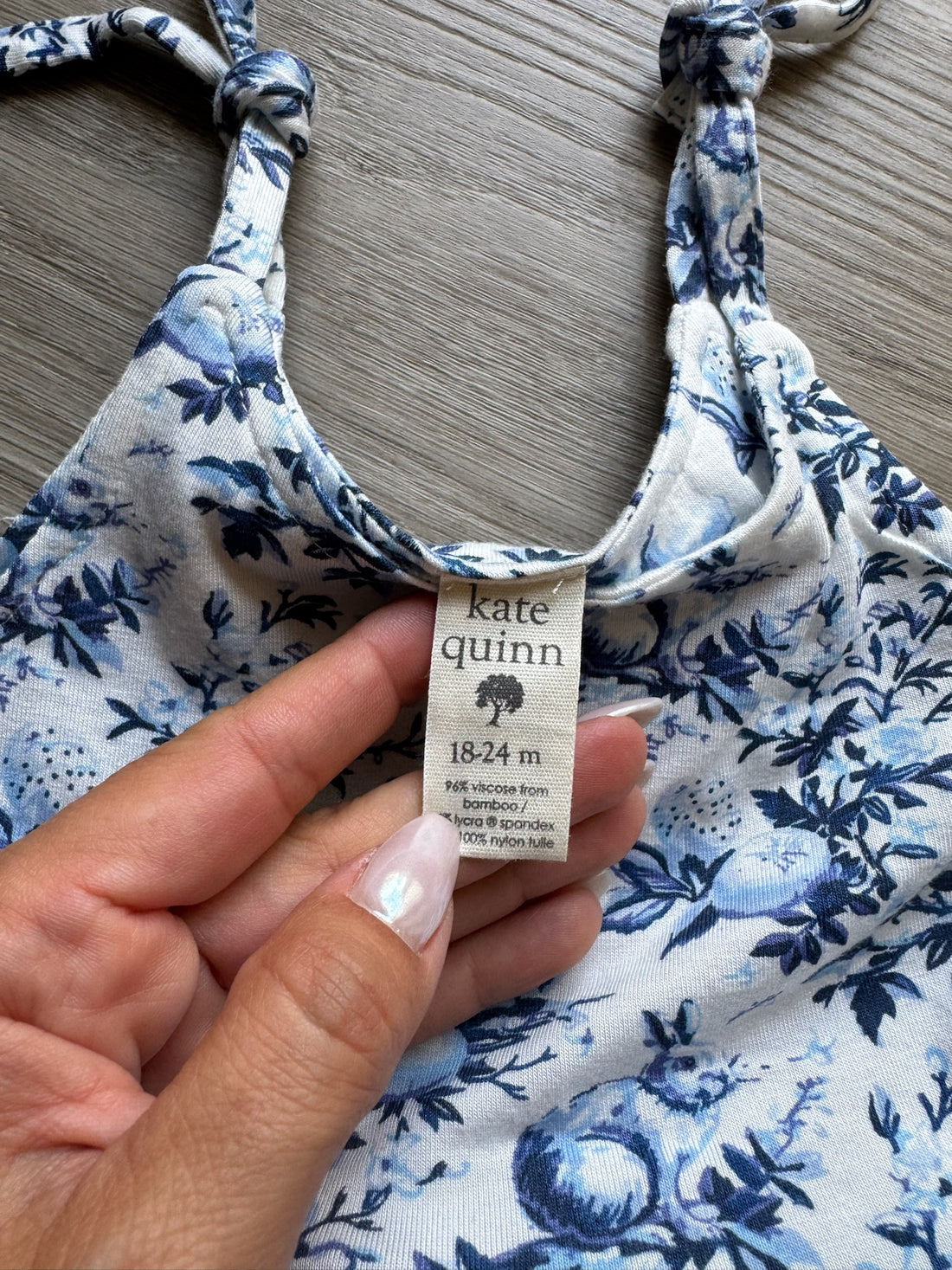 Kate Quinn Blue Floral Dress