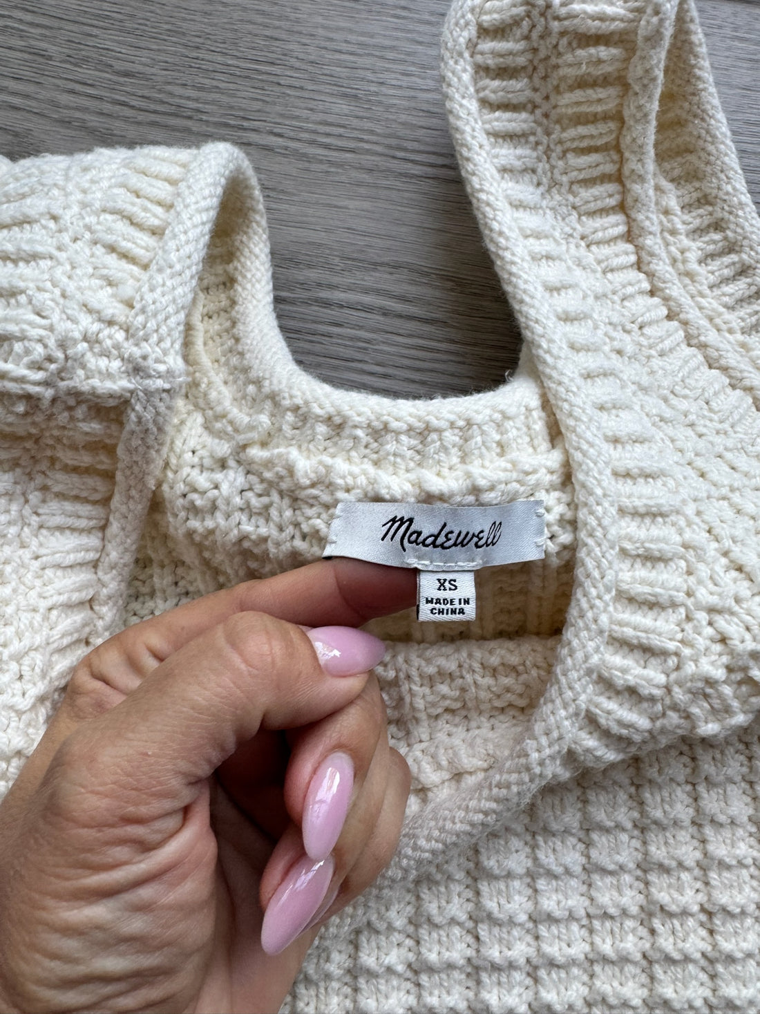 Madewell Cream Knit Tank