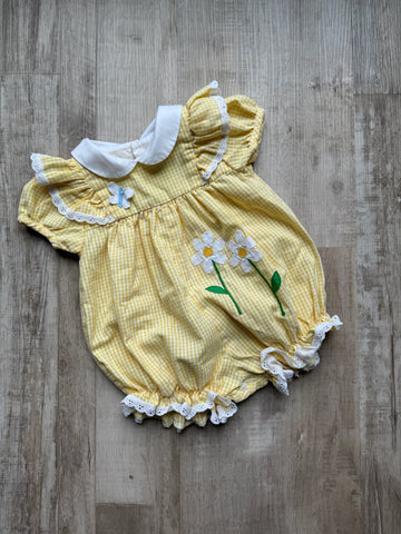Vintage Yellow Floral Bubble