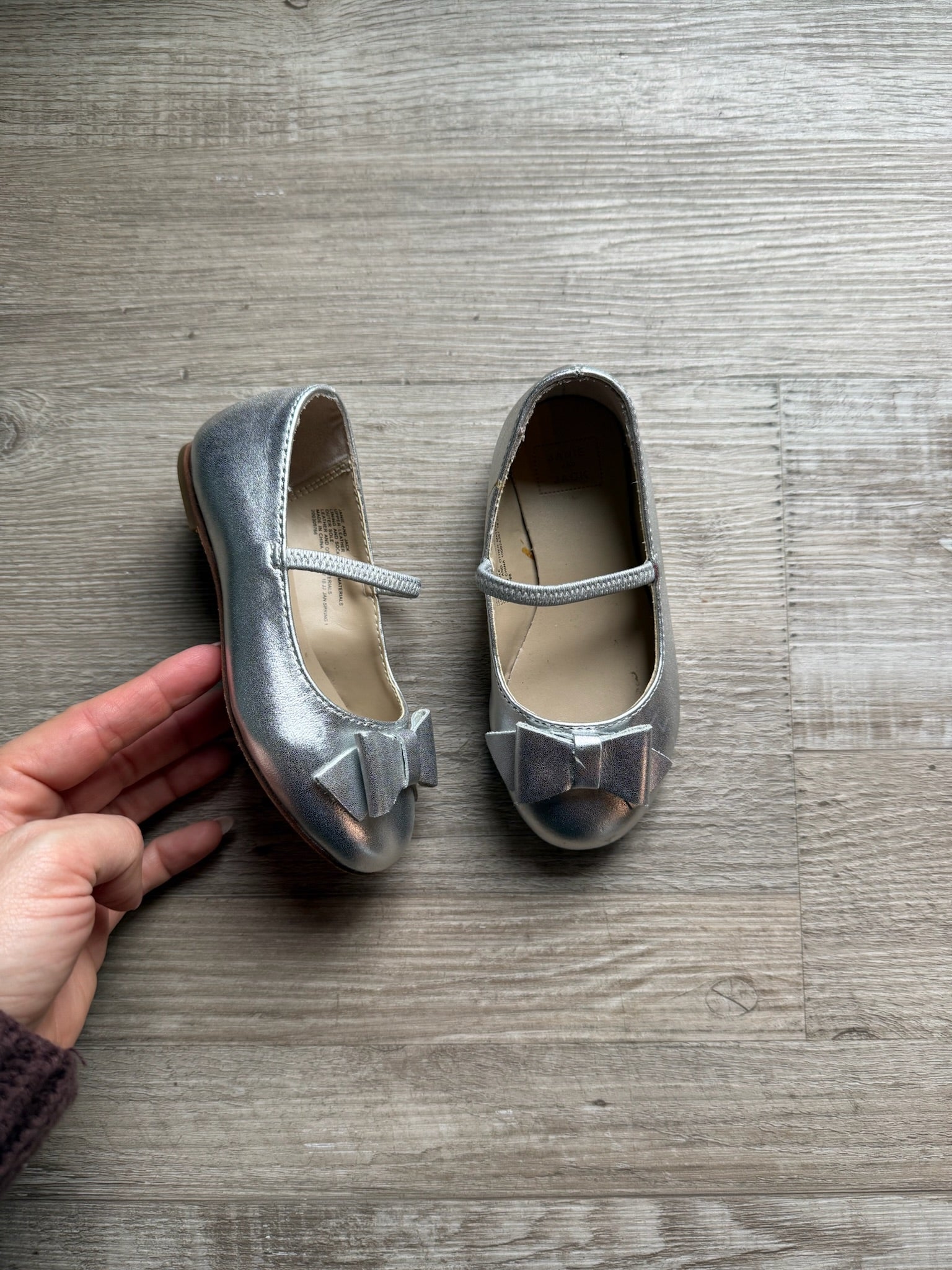 Janie & Jack Silver Flats