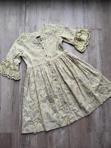 Utsa Kids Green Dress