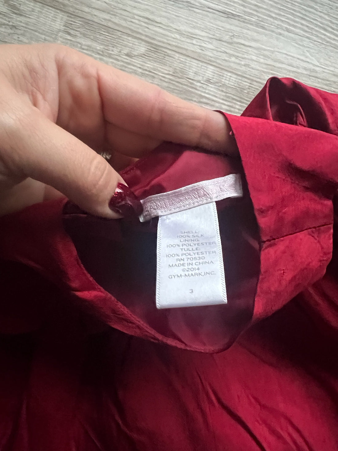 Janie & Jack Red Silk Dress