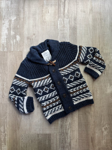 Zara Navy Knit Cardigan