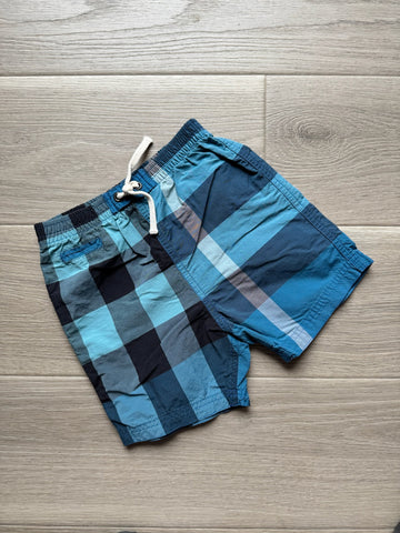 Burberry Blue Plaid Shorts