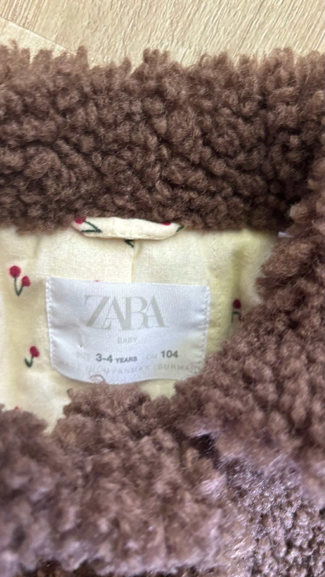 Zara Brown Sherpa Jacket