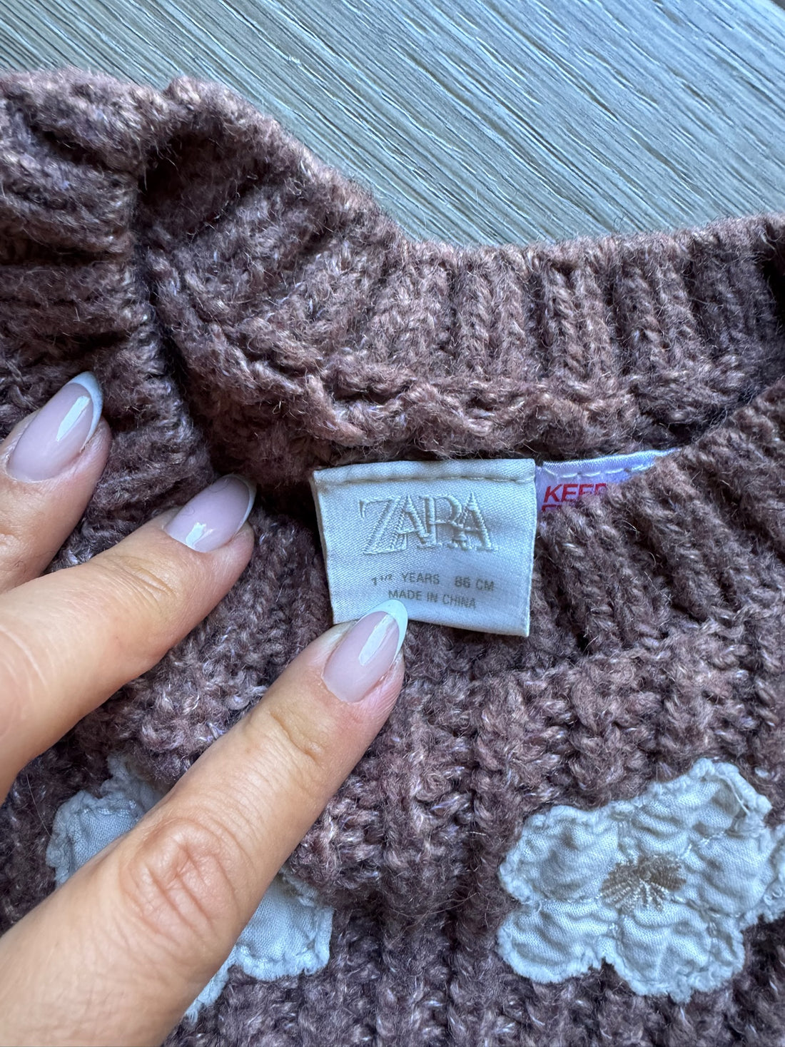 Zara Brown Knit Sweater