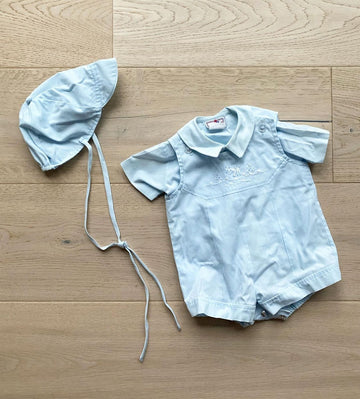 Petit Ami Vintage Blue Boy Set