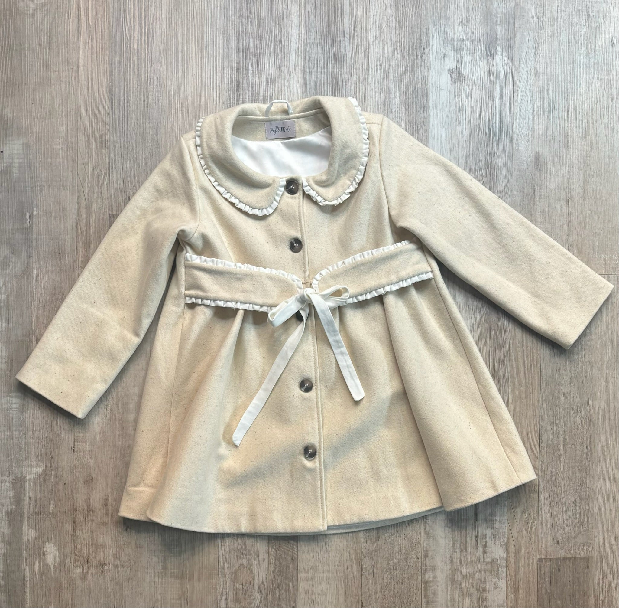The Paper Doll Cream Coat