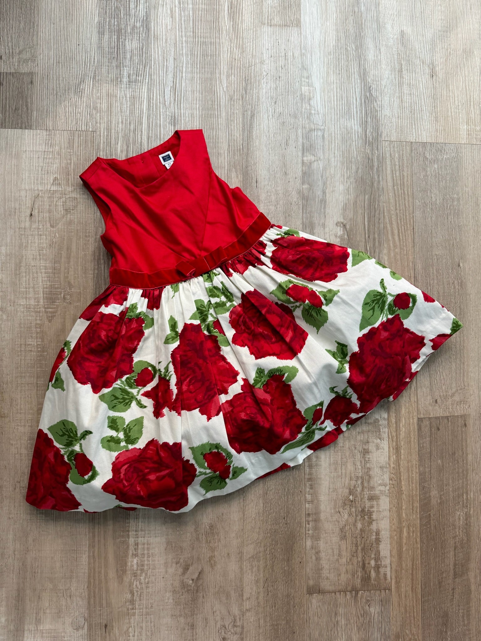 Janie & Jack Red Rose Dress