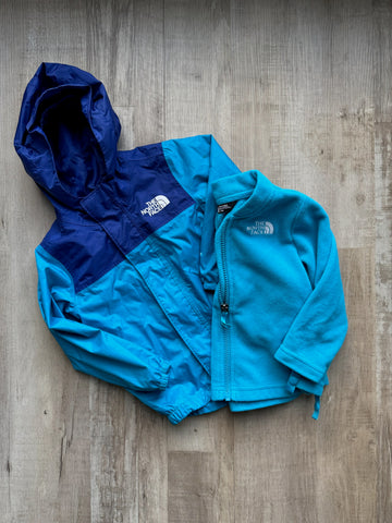North Face 2 Pc Blue Coat - AS IS