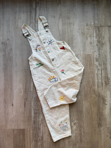Zara Cream Overalls
