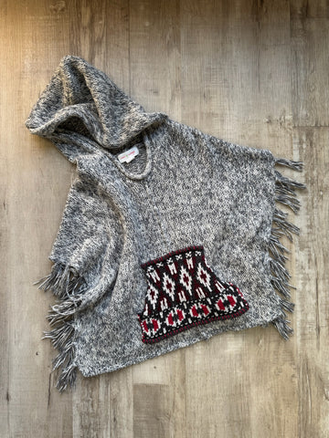 Mimi & Maggie Grey Poncho