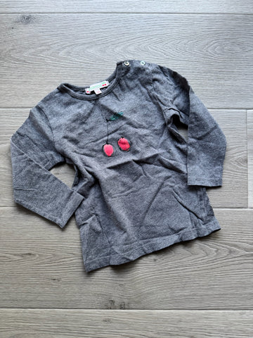 Bonpoint Grey Cherry Top