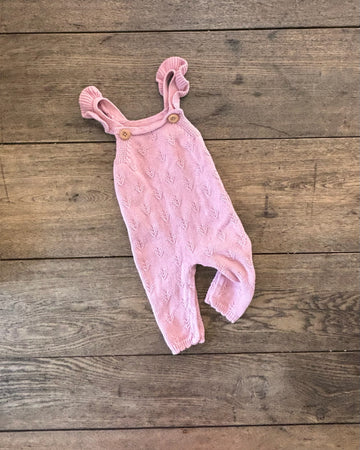 Boutique Pink Knit Romper