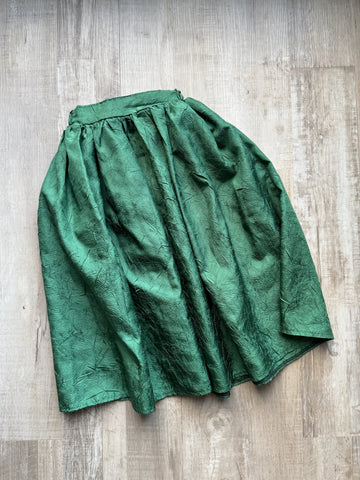 Mella Stitched Green Skirt