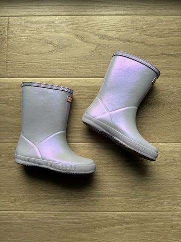 Hunter Purple Metallic Boots HTF