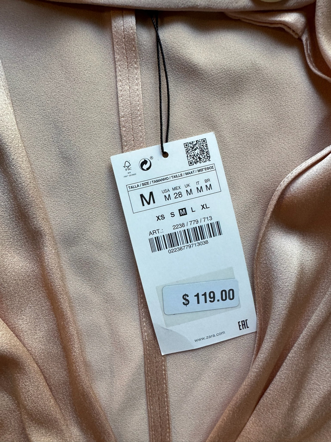 Zara Satin Dress - NEW