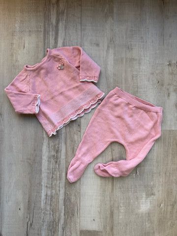 Mayoral Pink Knit Set