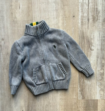 Ralph Lauren Grey Zip Sweater