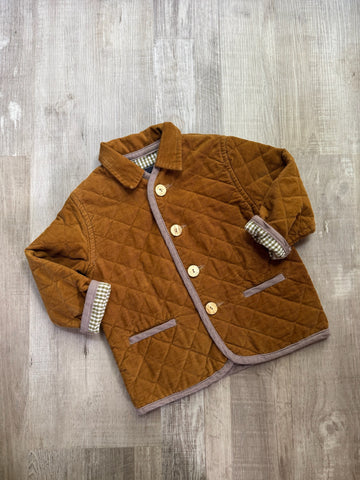 Oscar De La Renta Brown Quilted Jacket