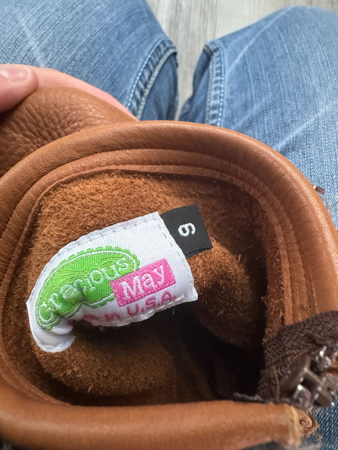 Gracious May Brown Fringe Booties