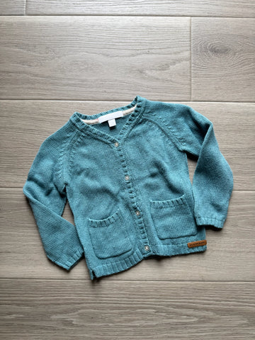 Burberry Blue Knit Cardigan