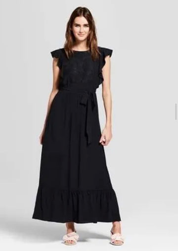 Who What Wear Black Maxi