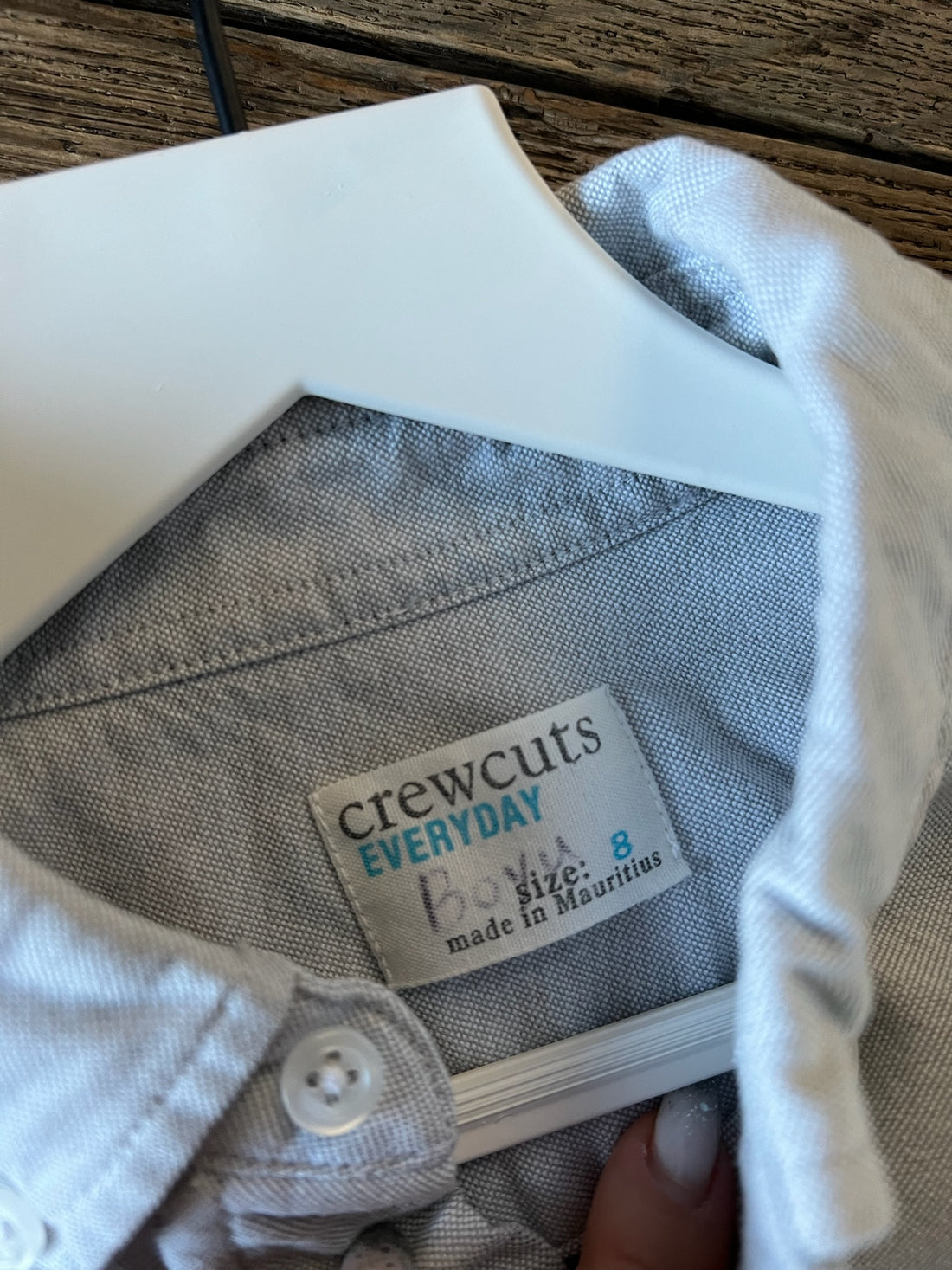 CrewCuts Grey Button Down