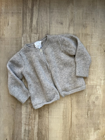 Jacardi Grey Cashmere Cardigan