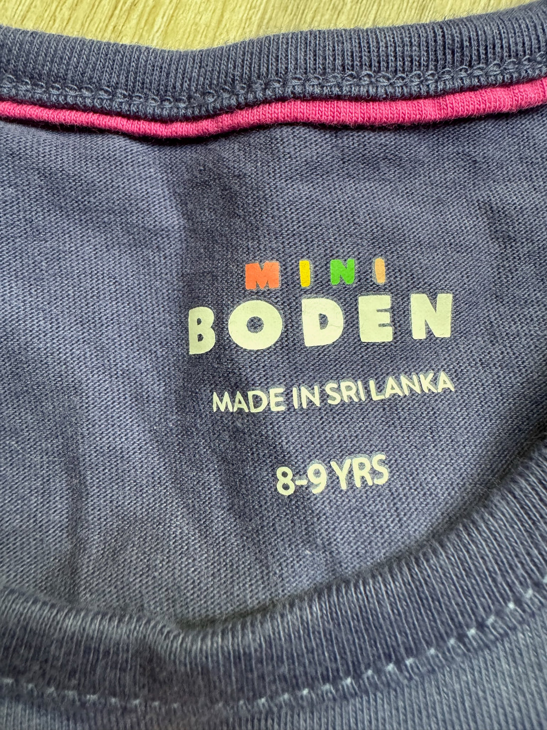 Mini Boden Navy Unicorn Top