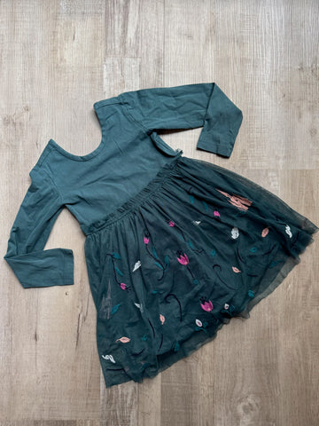 Hanna Andersson Green Tulle Dress