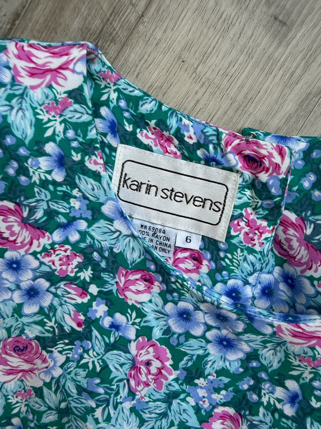 Karin Stevens Vintage Floral Dress