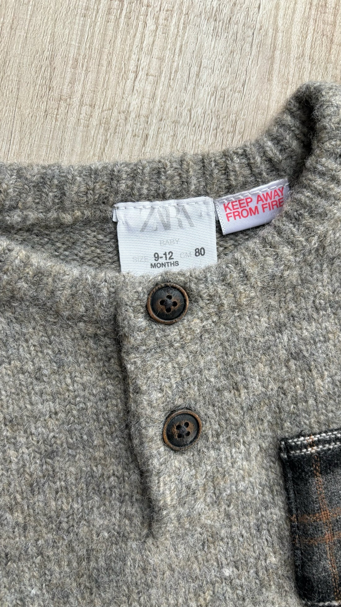 Zara Grey Wool Sweater