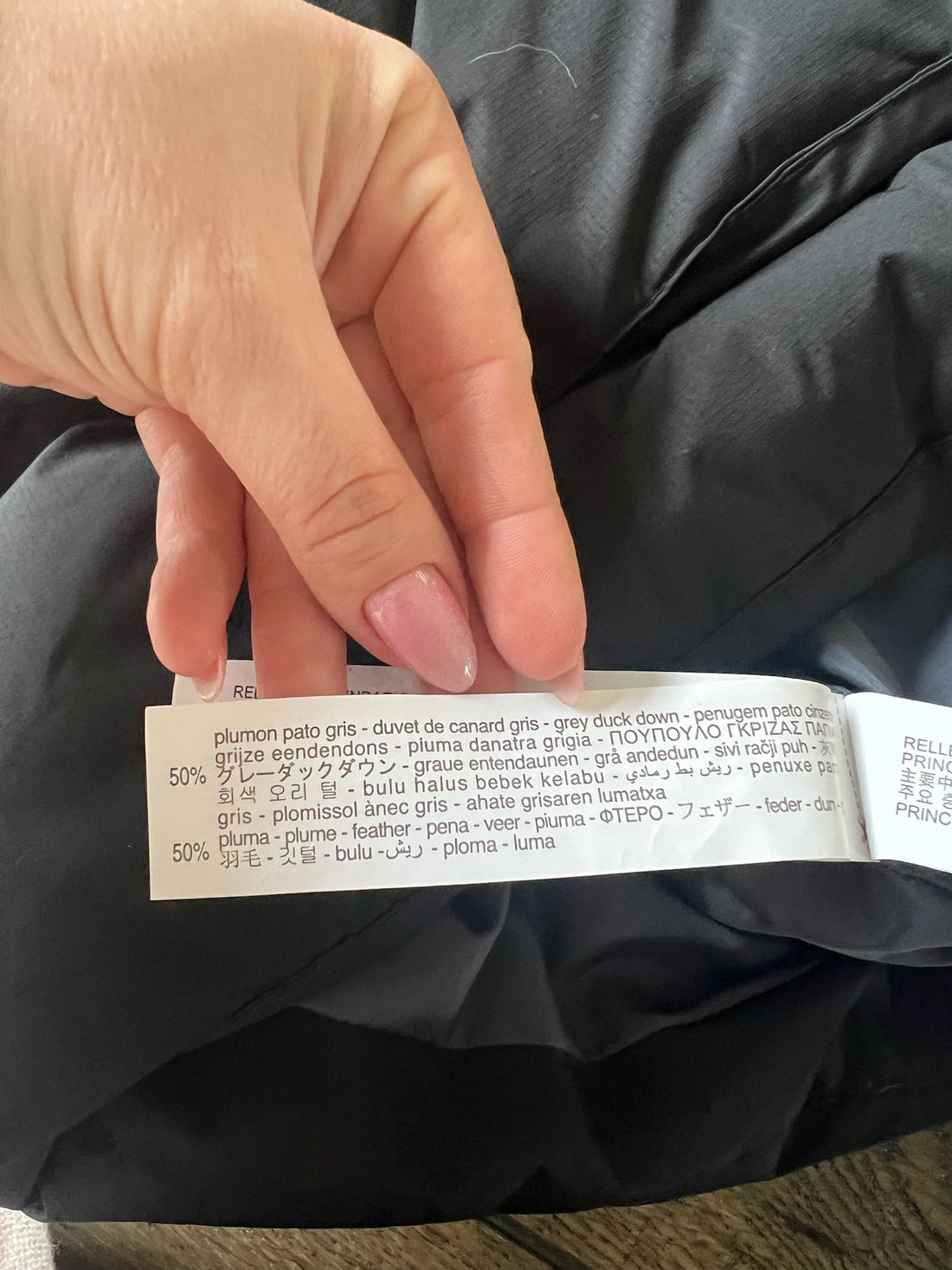 Zara Black Down Puffer Coat