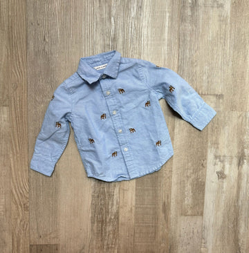 Janie & Jack Dog Button Down
