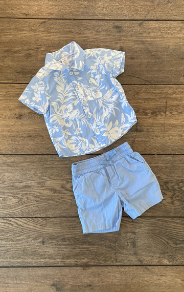Nordstrom Blue Tropical Set
