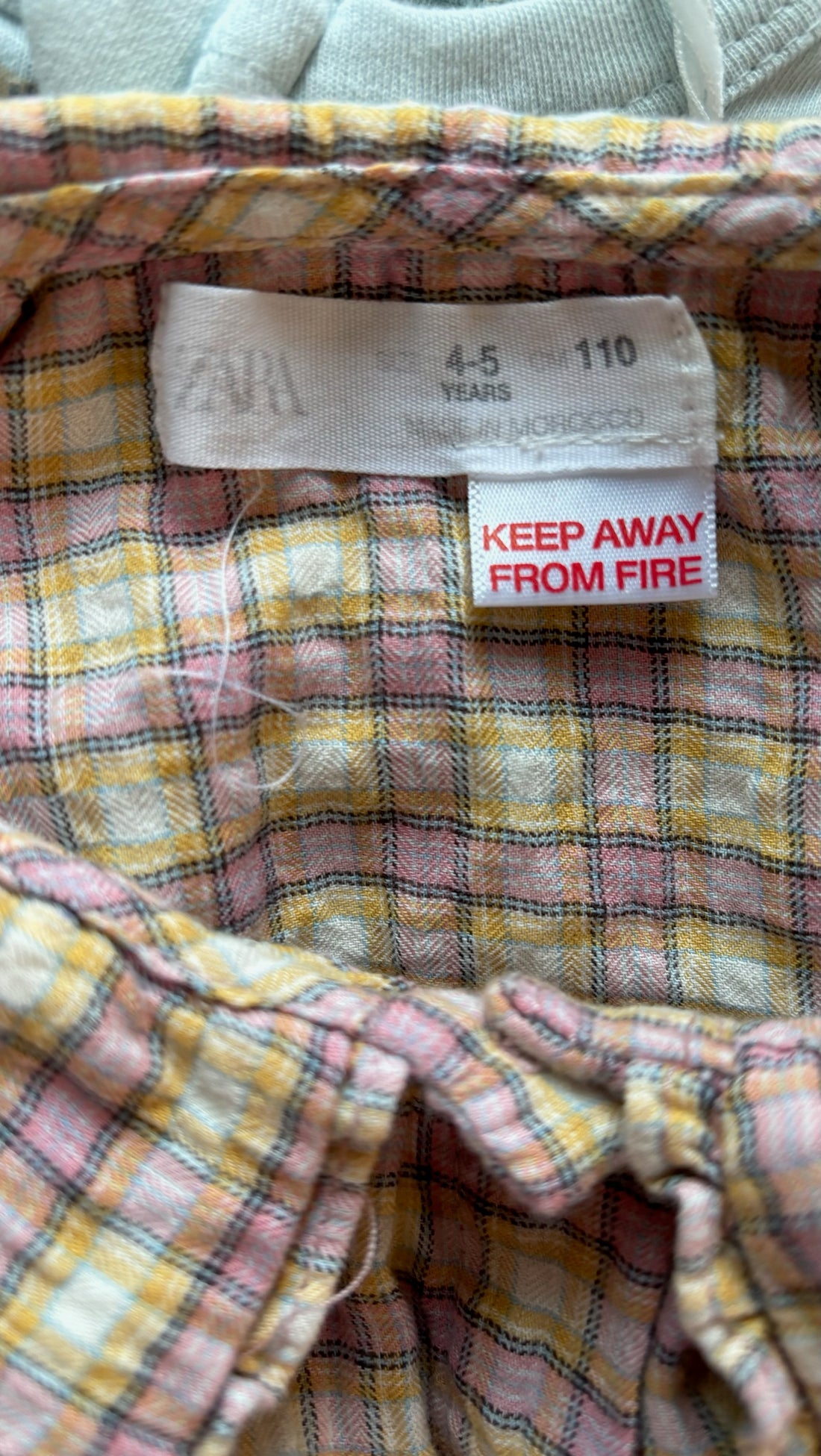 Zara Pink/Yellow Plaid Top
