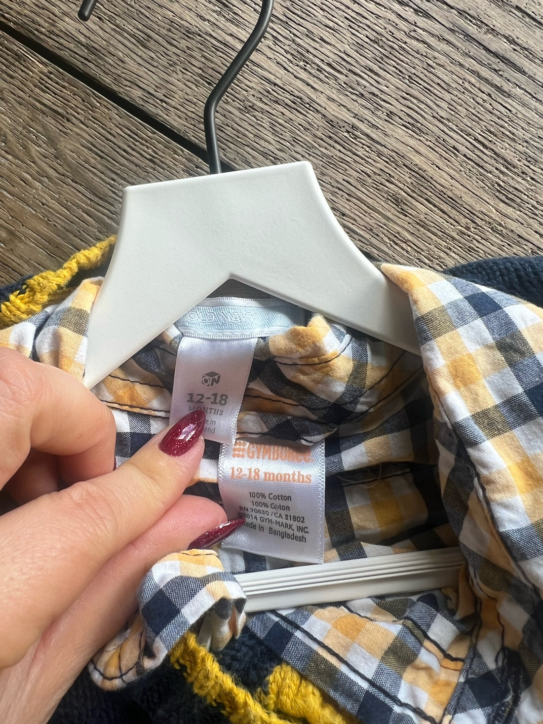 Plaid Button Down Robot Vest and Top