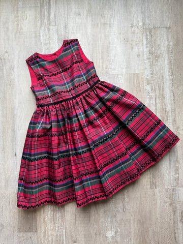 Pippa & Julia Red Plaid Dress