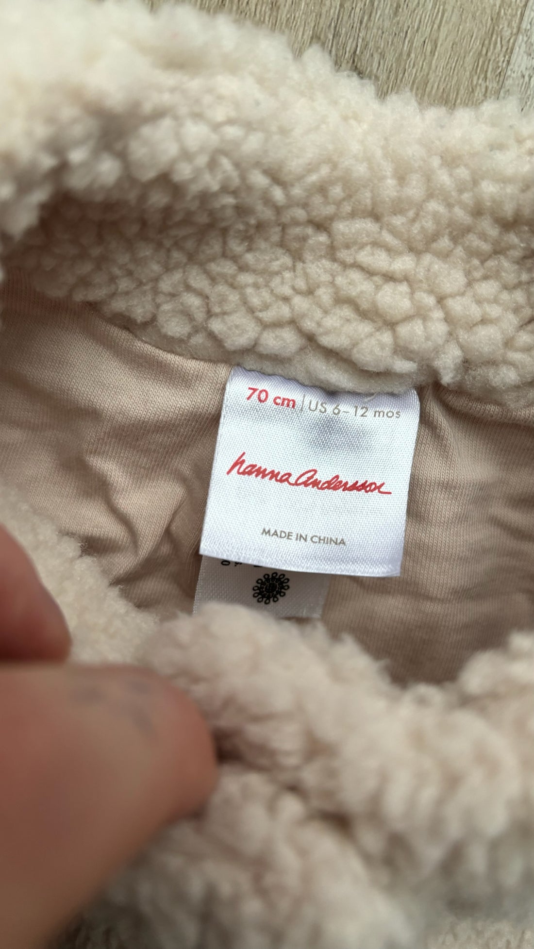 Hanna Andersson Cream Sherpa Jacket