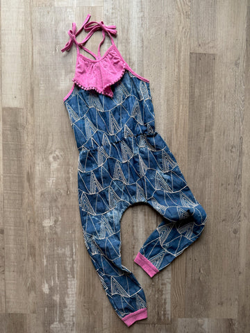 Miki Miette Blue Romper