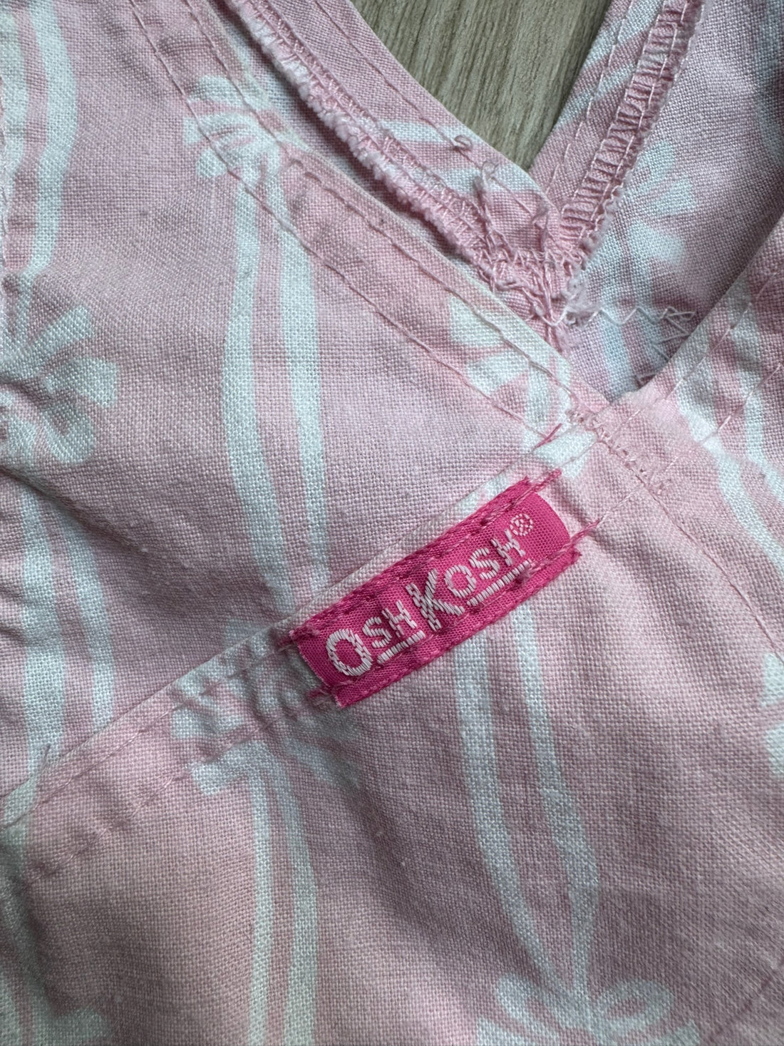 Vintage Oshkosh Pink Stripped Overalls
